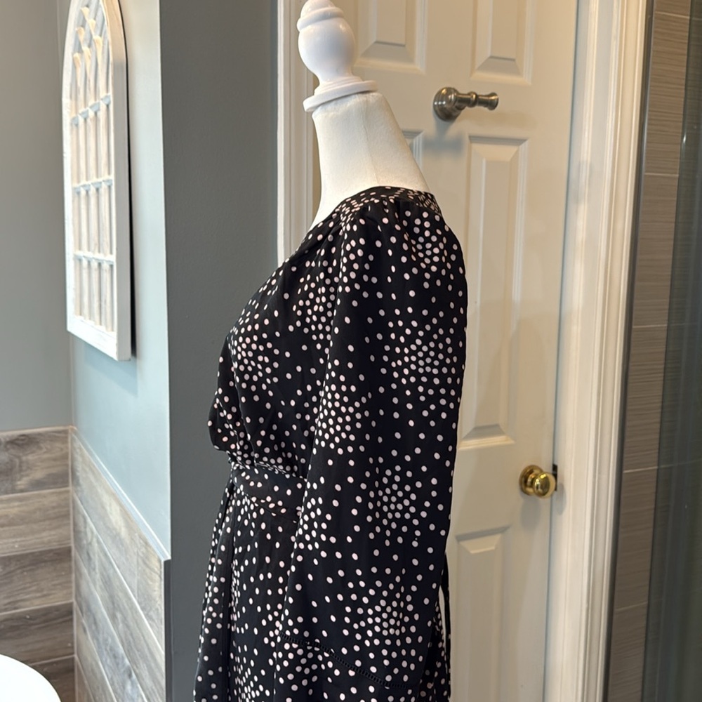 Kate Spade Women's Confetti Wrap‎ Dress Black Size 4 - Picture 8 of 11